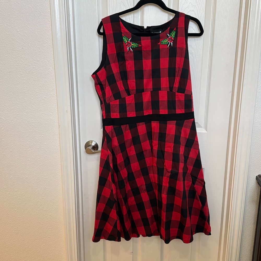 Sourpuss XXXL checkered dress
